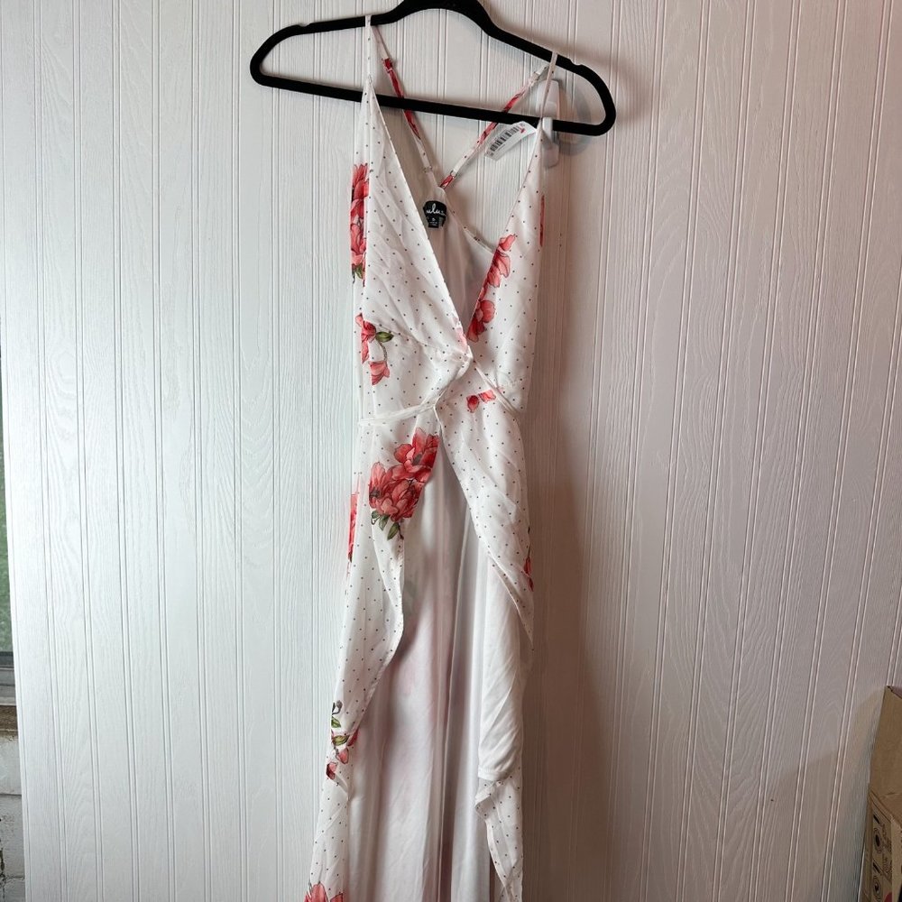 Lulus floral romantic wrap dress size small‎